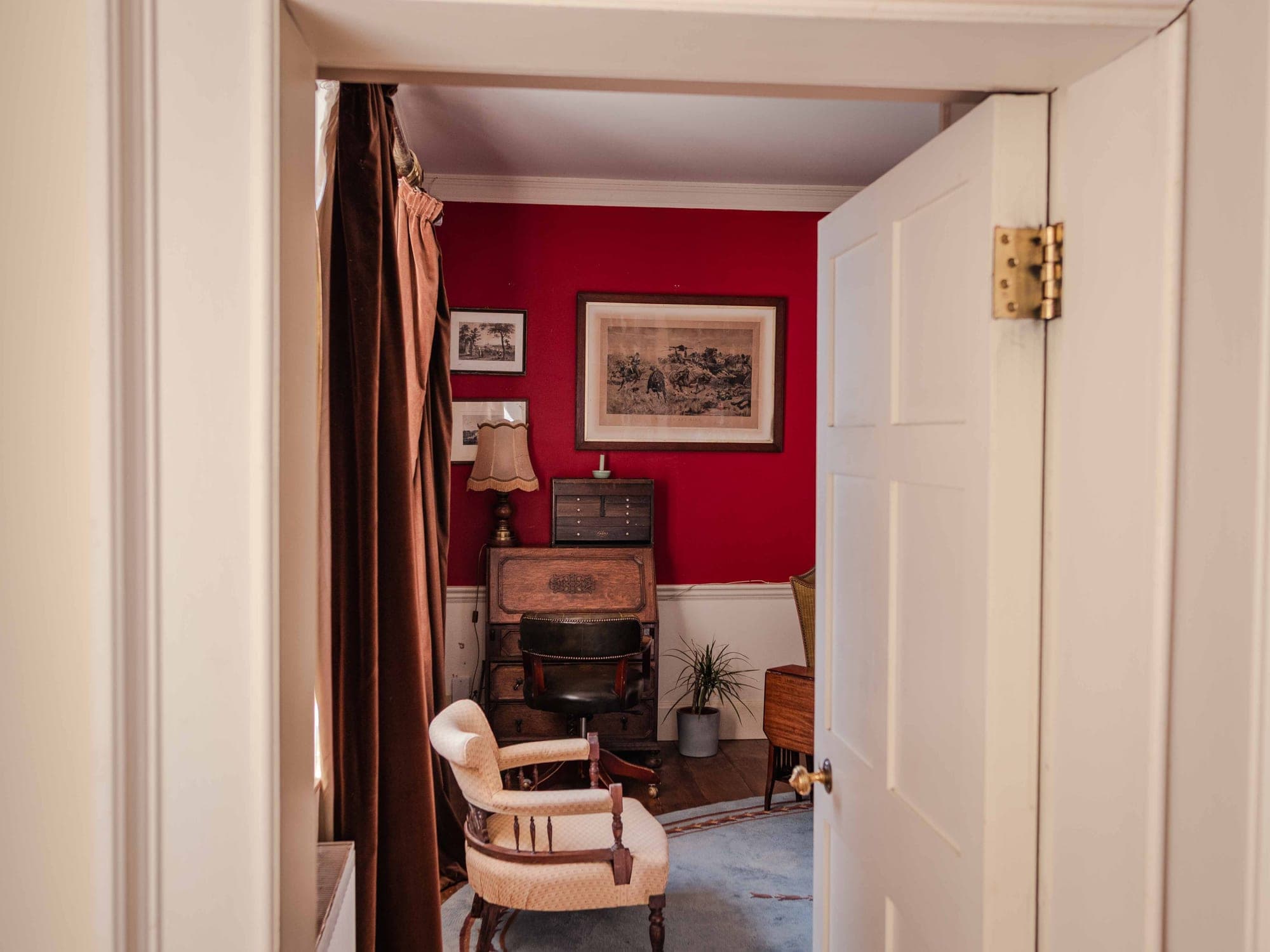 The library at Ballinderry Park, Co. Galway