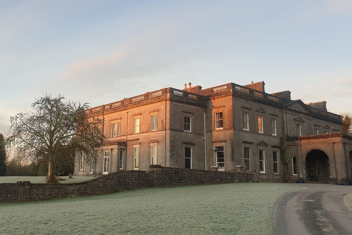 The facade of Temple House, a country house wedding venue in County Sligo